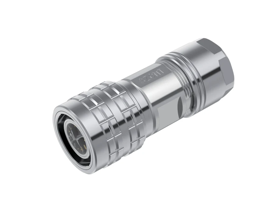 GLOBIX M12 conector para cable de montaje en campo – Contactos hembra, Recto, Apantallado