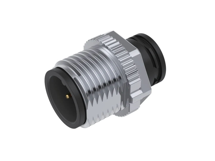GLOBIX M12 Conectores de cable – Contactos macho, Sin apantallamiento