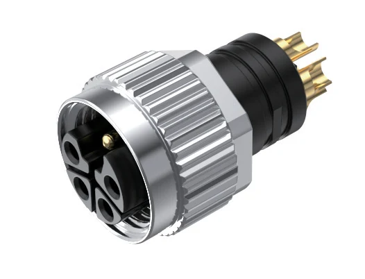 GLOBIX M12 Conectores de cable – Contactos hembra, Terminación para soldadura