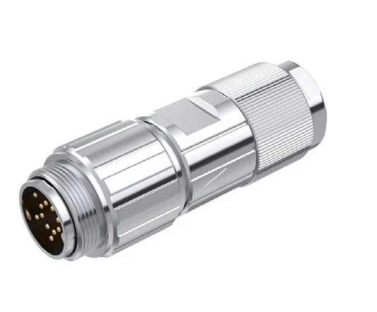GLOBIX M16 Conectores de cable – Contactos macho, Apantallado, Terminación para soldadura