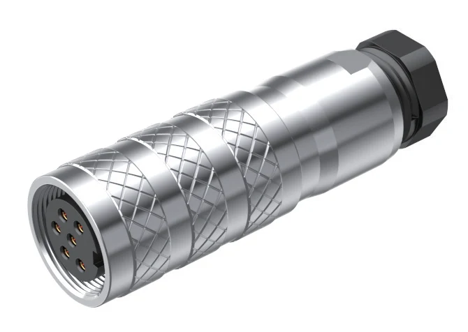 GLOBIX M16 Conectores de cable – Contactos hembra, Apantallado, Terminación para soldadura
