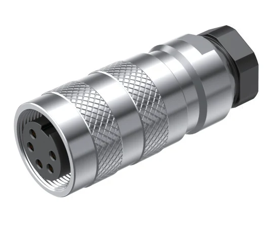GLOBIX M16 Conectores de cable – Contactos hembra, Apantallado, Terminación para soldadura