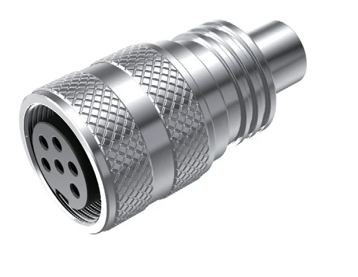 GLOBIX M16 Conectores de cable – Contactos hembra, Apantallado, Terminación para soldadura