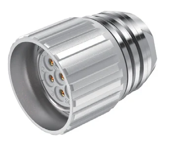 GLOBIX M23 Conectores – Contactos hembra, Terminación para soldadura, Conexión de cable