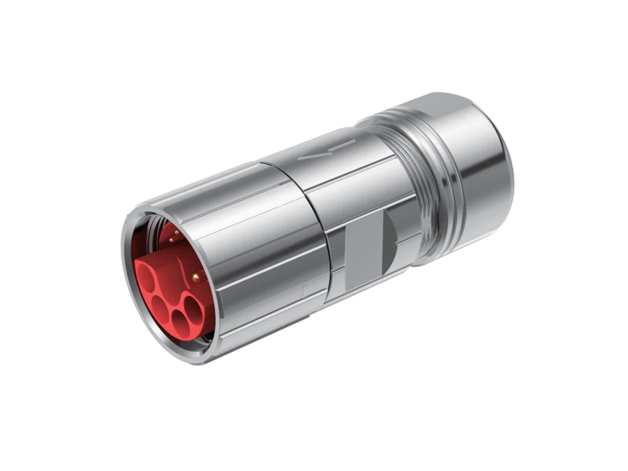 GLOBIX M23 Conectores – Contactos macho, Terminación para crimpado, Conexión de cable