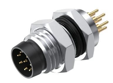 GLOBIX M8 Conexión de placa – Contactos macho, Apantallado, PCB
